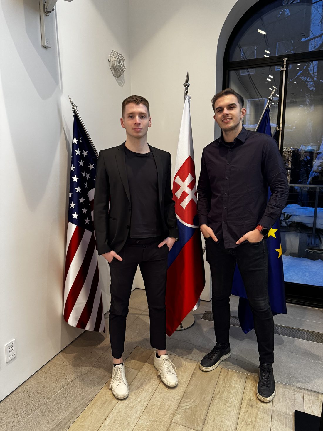 Bran Hrivnak and Matúš Koleják at the Slovak Consulate General in New York