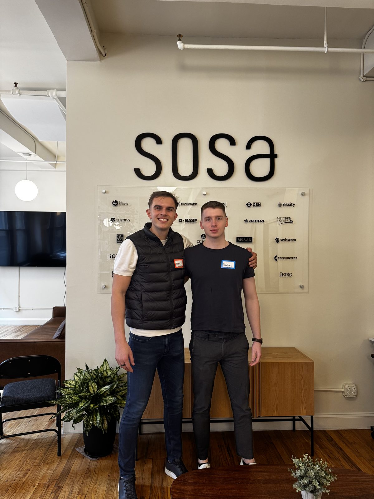 Bran Hrivnak and Matúš Koleják at SOSA in New York