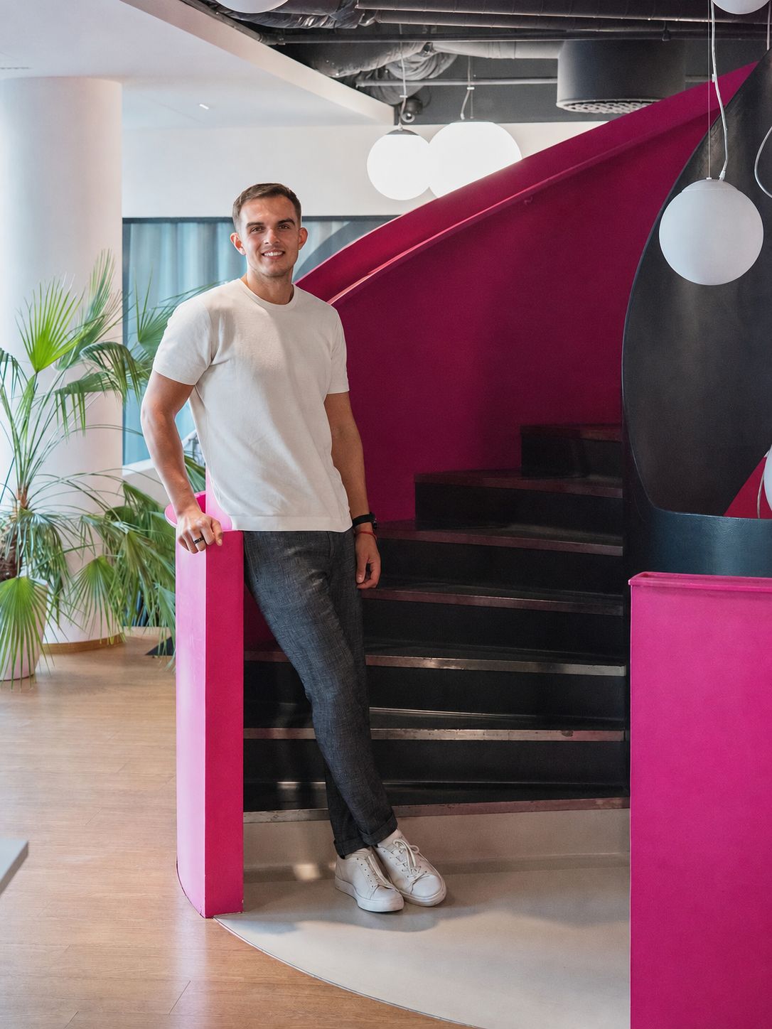 Bran Hrivnak at the office