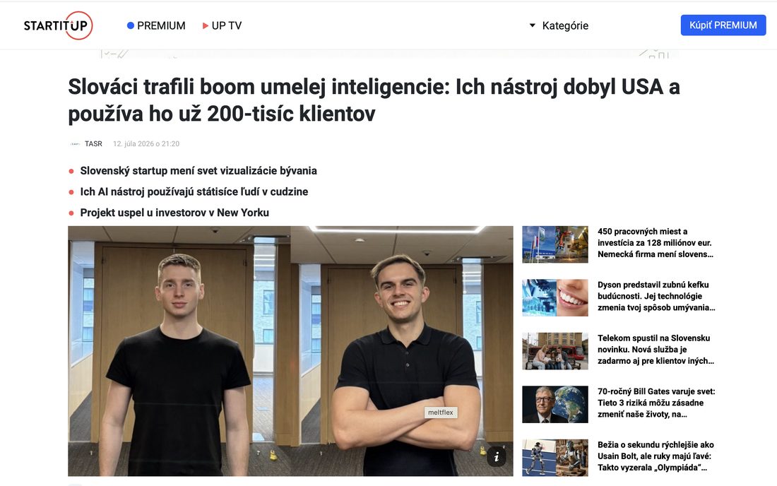 Startitup article on MeltFlex