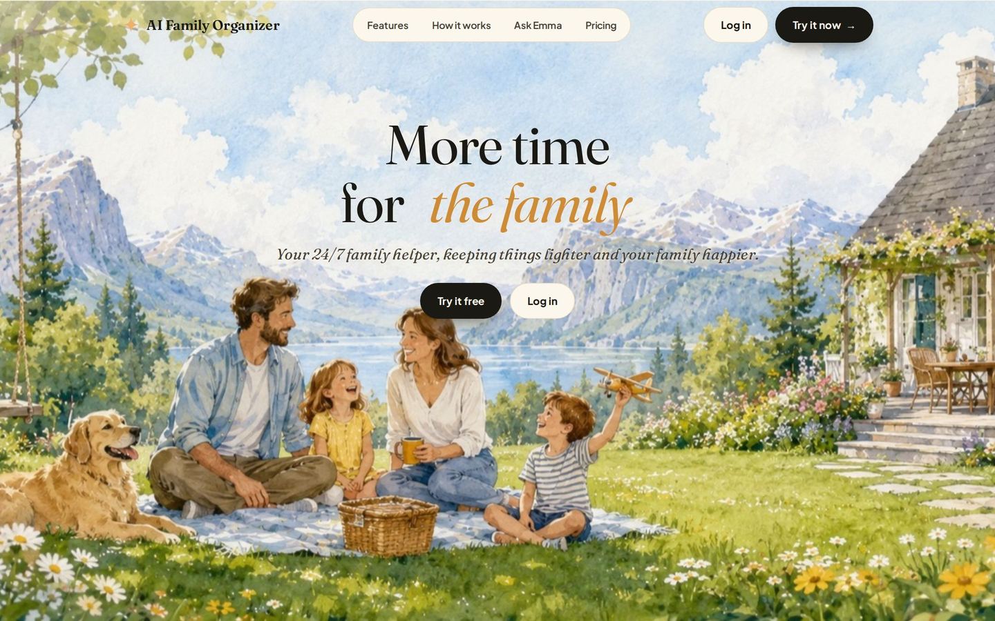 AI Family Organizer website
