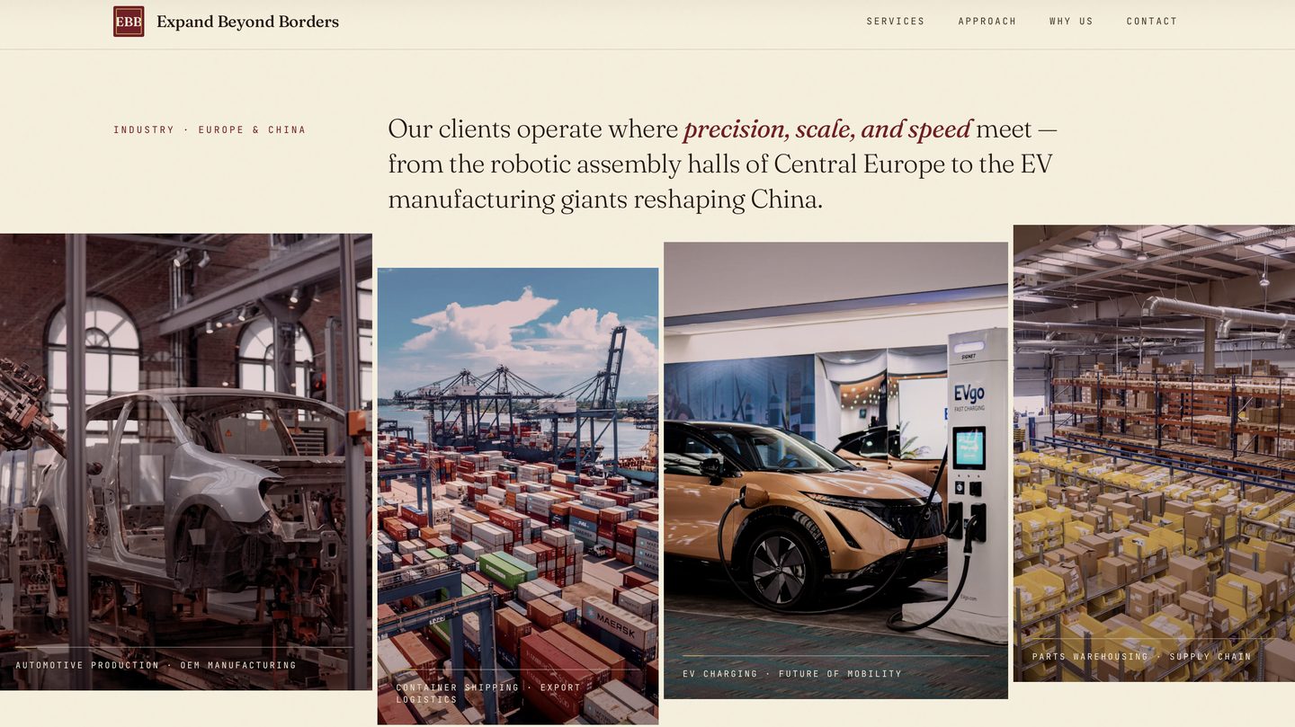 Industry focus across Europe and China