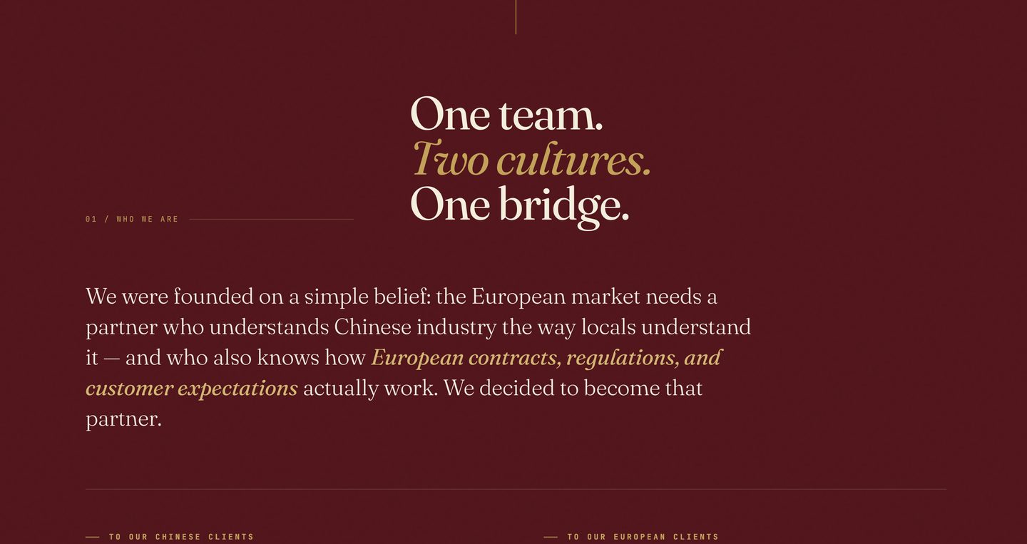 One team. Two cultures. One bridge.