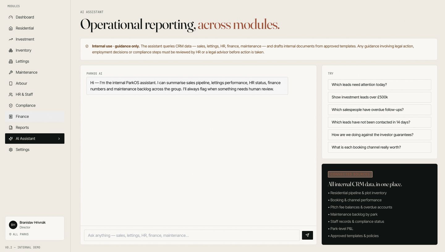 ParkOS screenshot 3