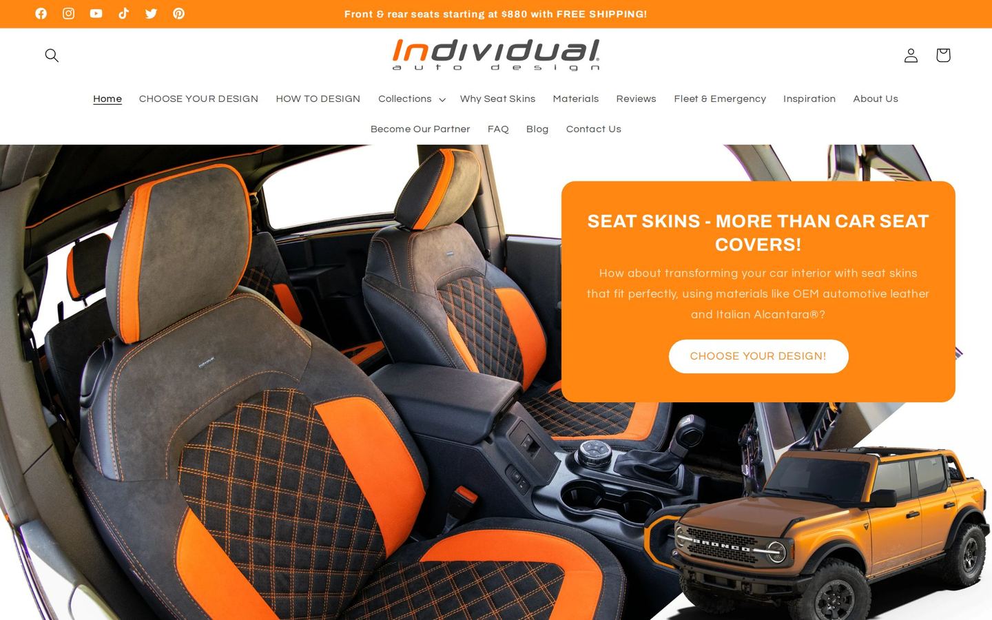 SeatSkins USA website